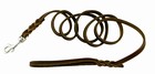 Fettlederleine 11mm,  Farbe braun