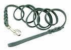 Fettlederleine 11 mm, Farbe grau