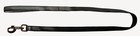 Rubberized leash with Loop, black