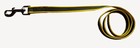 Rubberized leash open end, yellow