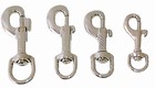 Bolt hooks nickel plated metal