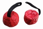 Lederball mit Schlaufe rot, 14 cm, Air