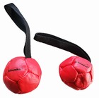 Lederball mit Schlaufe rot, 10 cm, Air