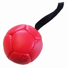 Leather Ball with grip,red,  8 cm, Silicon