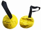 Leather Ball with grip,yellow, 10 cm, Air