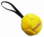 Leather Ball with grip,yellow, 10 cm, Air