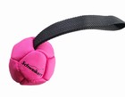 Lederball mit Schlaufe, pink, 8 cm, Silicon